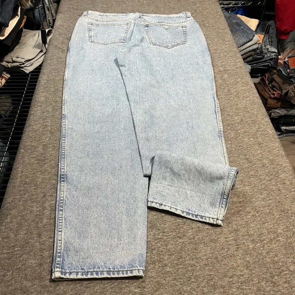 Vintage Guess Jeans Georges Marciano 40x35 Light Wash Made in USA 10024 Denim